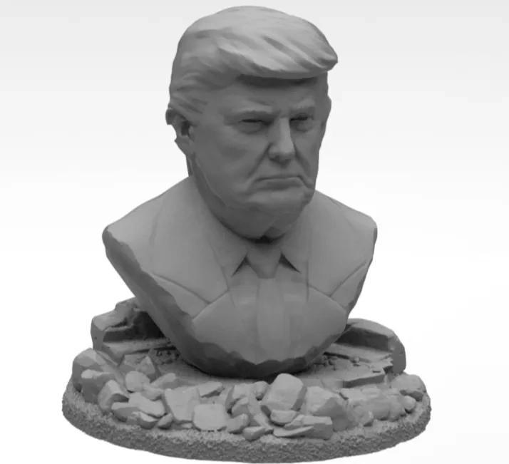 Trump Bust (Missing Ear Edition)