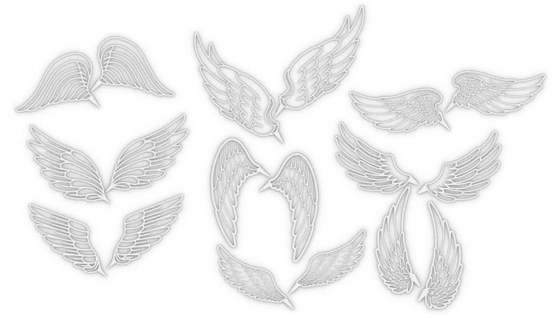 Cute angel wings set