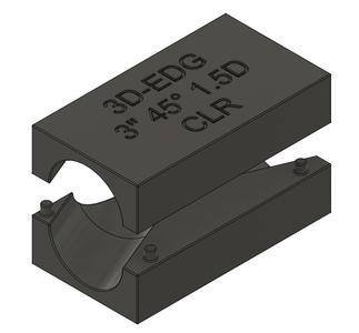 3" MANDREL BEND 45 Degree X PIPE JIG