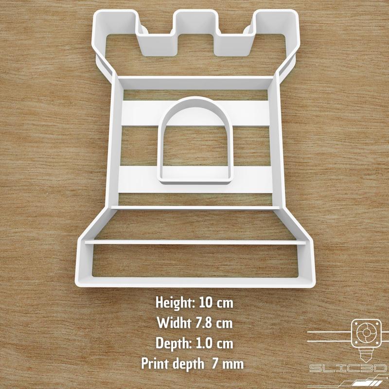 SAND CASTLE TOWER COOKIE CUTTER, CASTLE TOWER COOKIE CUTTER