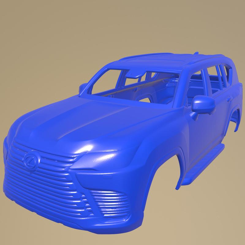 Lexus LX 600 2022 PRINTABLE CAR BODY