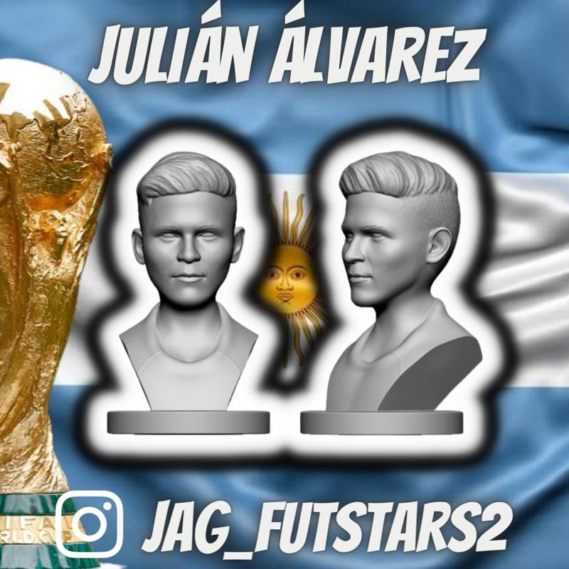 Argentina 2022 - Julian Alvarez - Soccer Bust