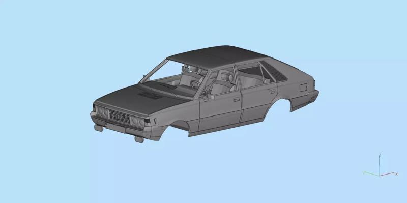 FSO Polonez 1500 borewicz Printable Body 3D model print model