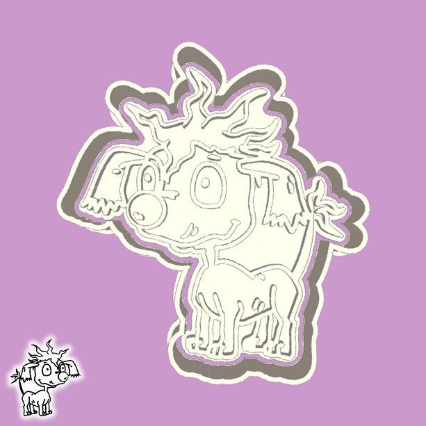 Rugrats cookie cutters - Pepper (Dog) (style 1)
