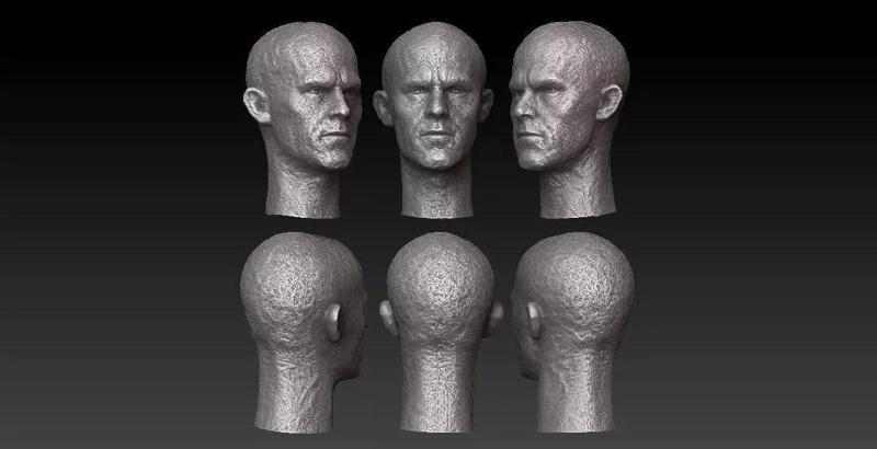 ONE12 SCALE HEAD - RYAN REYNOLDS - DEADPOOL with NECK -MOVIE VER