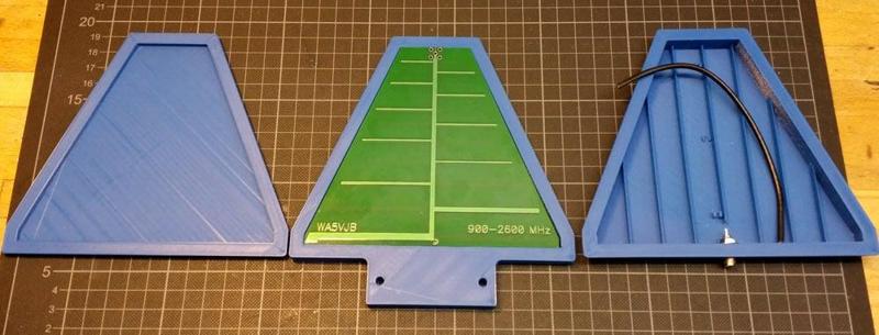 Radome and mount for PCB LPDA Antenna (WA5VJB) / Inmarsat Antenna