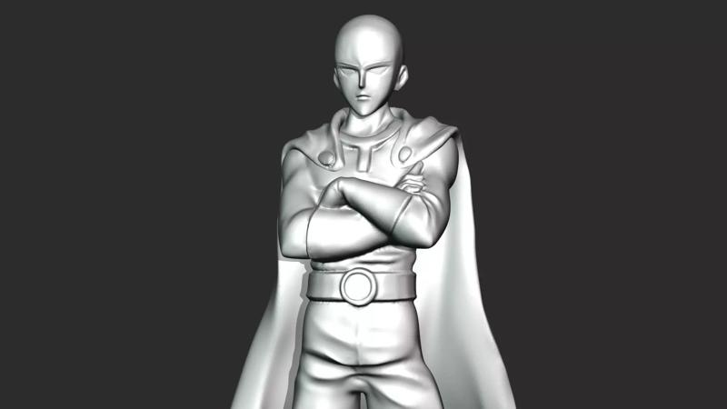 Saitama 3D Printable model  STL File