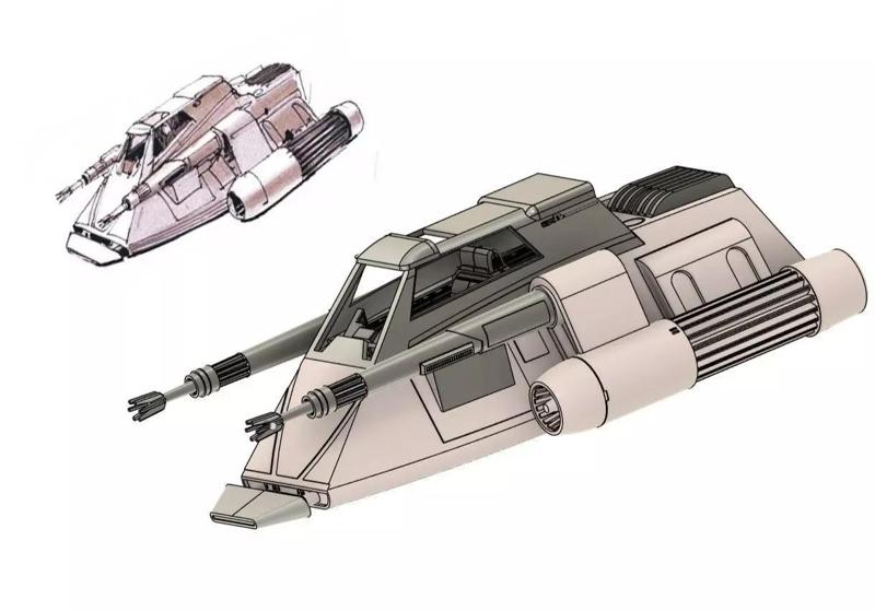 Ralph McQuarrie Concept speeder design 3