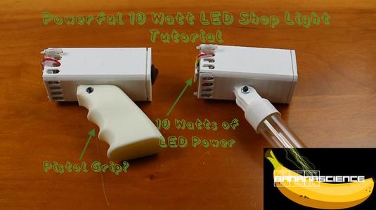 Compact 10 Watt 1,000 Lumen LED Flashlight