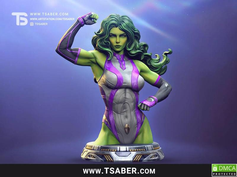 She-Hulk bust