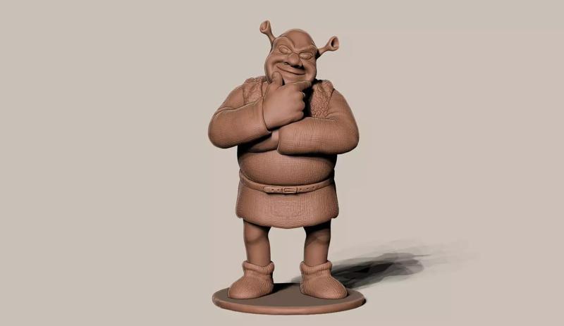 SHREK 3d model figurine