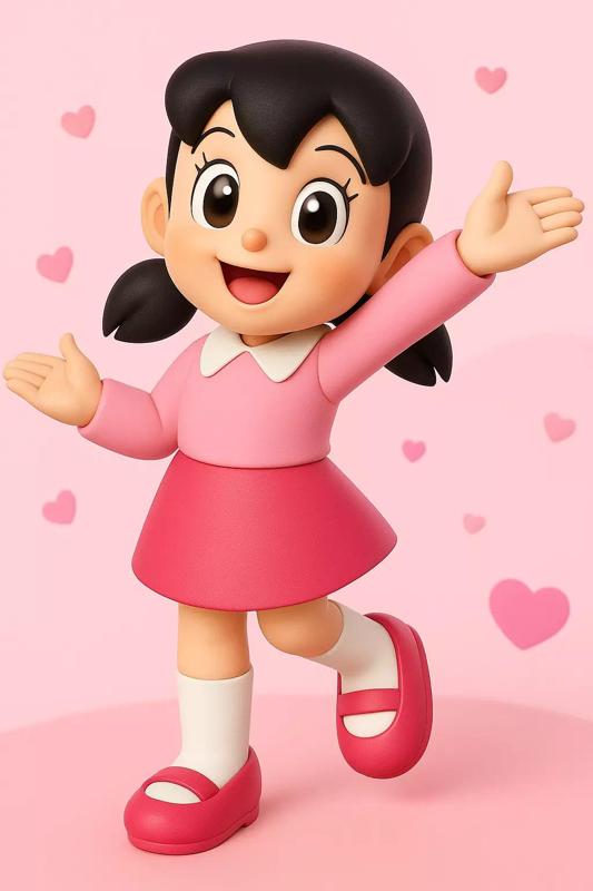 Shizuka from Doraemon 3D Model
