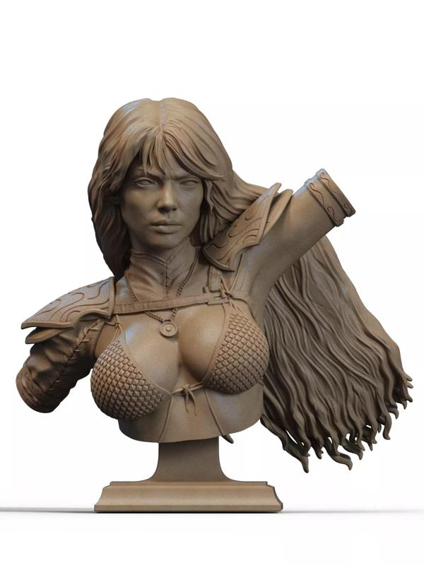 Red Sonja Bust 3D Print