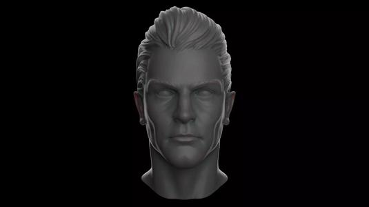 Realistic Human Male Head - Basic Human - 3D print ready