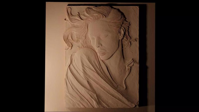 Scarlett Johansson CNC 3d Print High Relief Sand Casting