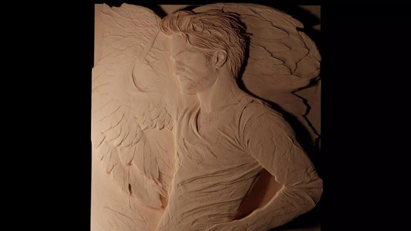 Robert Pattinson CNC 3d Print High Relief Sand Casting