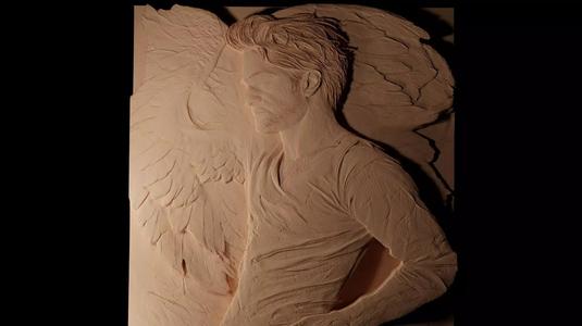 Robert Pattinson CNC 3d Print High Relief Sand Casting