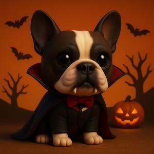 Halloween Vampire Bulldog 🦇🧛‍♂️