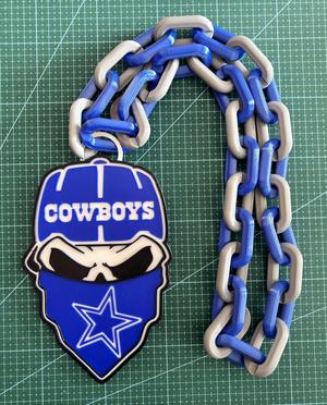 DALLAS NFL COWBOYS SKULL CHAIN