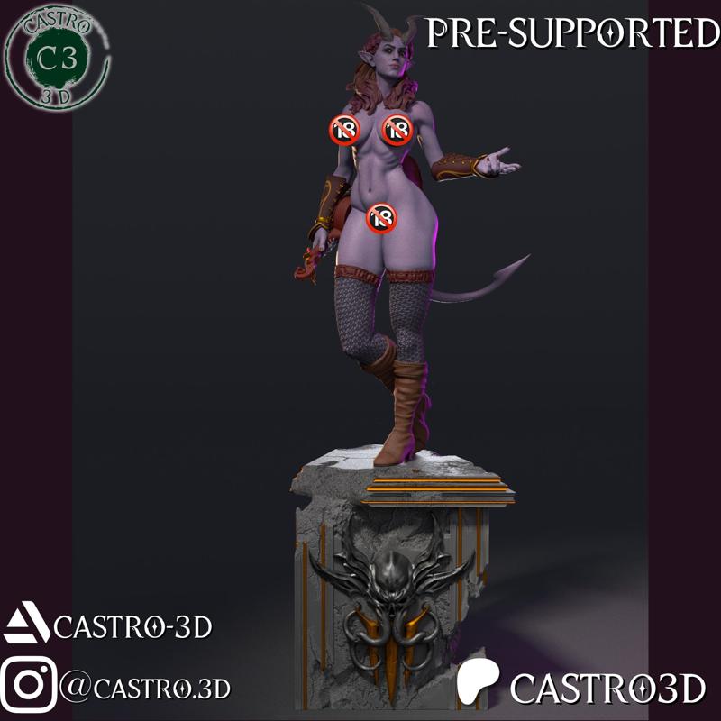Alfira The Bard of Elturel NSFW - Baldurs Gate 3 Miniature Collection 3D print model