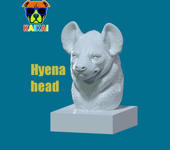 Hyena species head model - 3D print