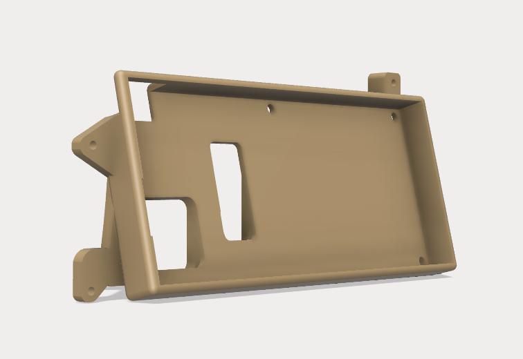 Ford FoxBody Mustang 3D Printable Angled Dash Cluster
