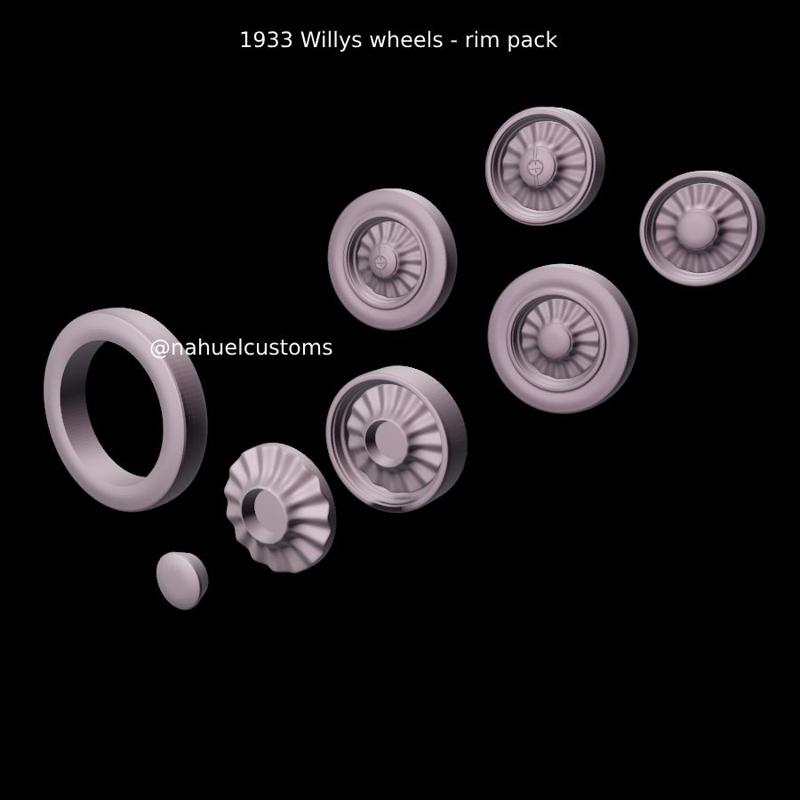 1933 Willys wheels - rim pack