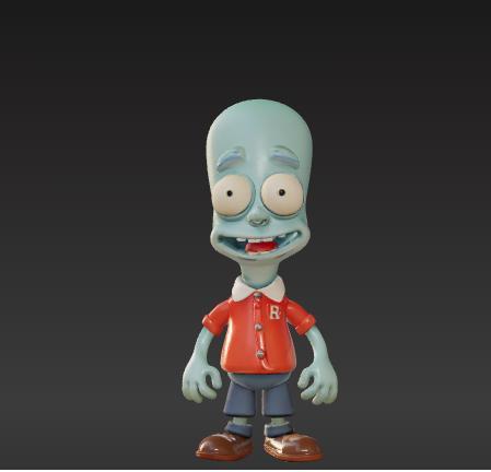 chibi Roger alien Figurine