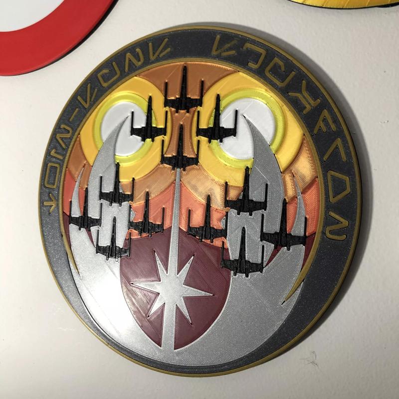 Star Wars Twin Suns Squadron Unit Emblem Wall Plaque