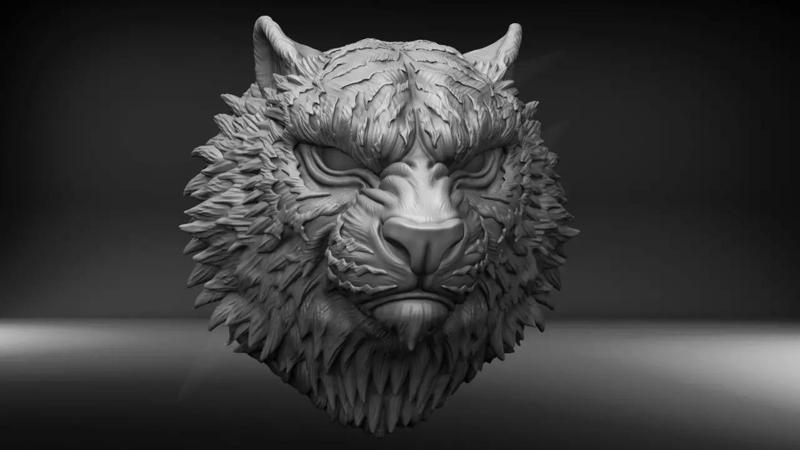 The Bengal Tiger Bust STL for