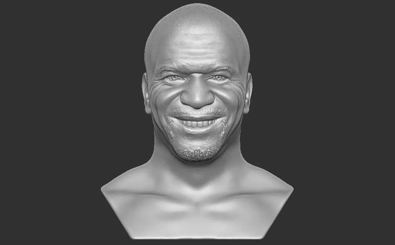 Terry Crews bust for 3D printing