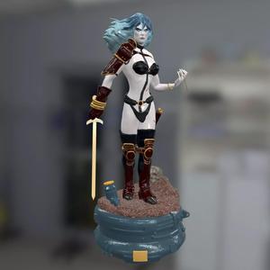 TAARNA overwatch - female warrior statue