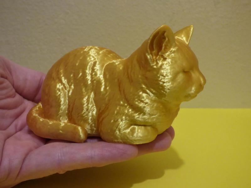 Sleeping Kitten SECRET BOX-3d Printable Realistic Tabby Cat