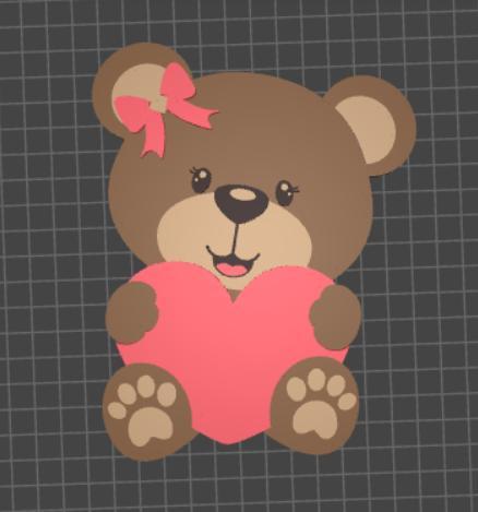 bear with bow