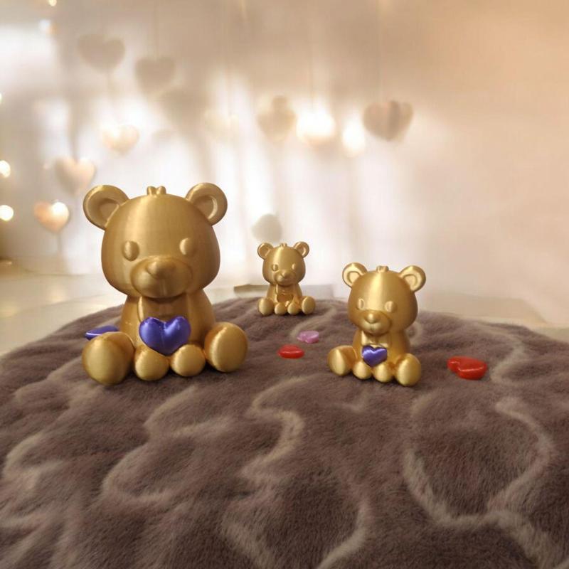 Gold Bear with Removable Heart