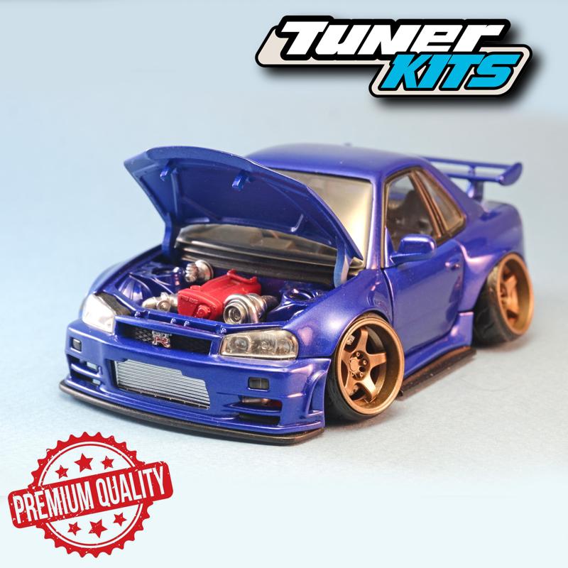 Nissan Skyline GTR34 tooned model kit
