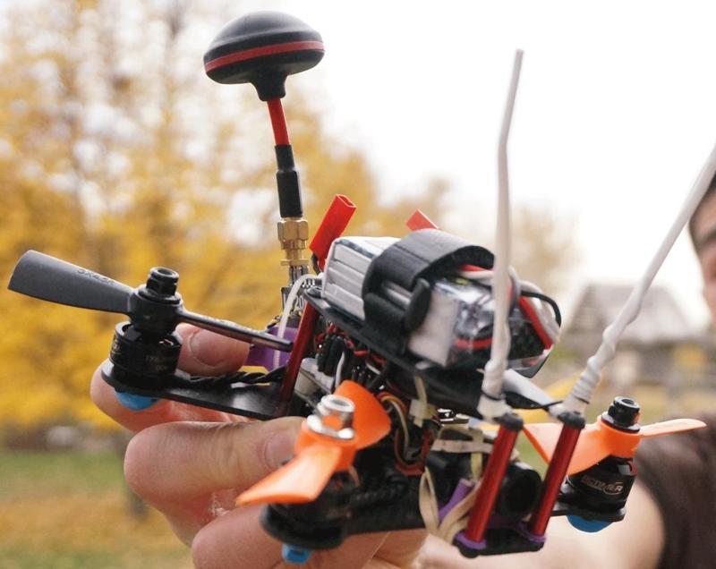 BeeRotor u130 Landing Gear, VTX, Led Strip Holder and Ducts