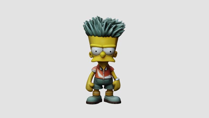Bart Simpson new look