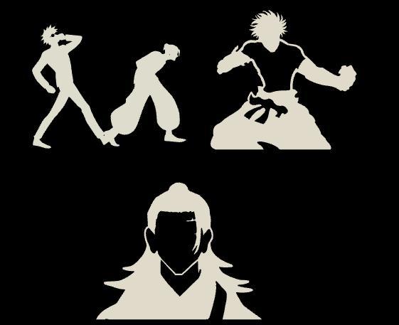 Reliefs of Gojo and Geto Jujutsu kaisen