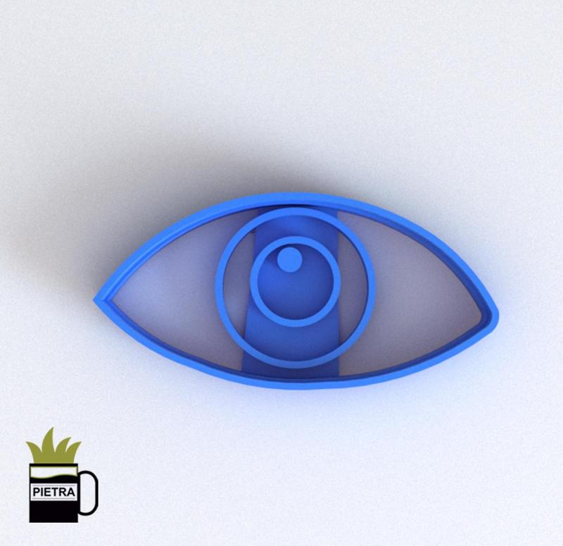 EYE OF THE HUMAN BODY FONDANT COOKIE CUTTER MODEL 3D IMPRESSION