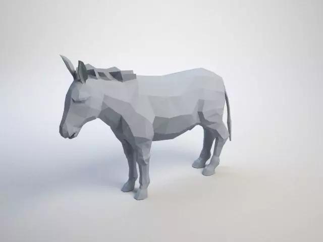 Lowpoly Donkey
