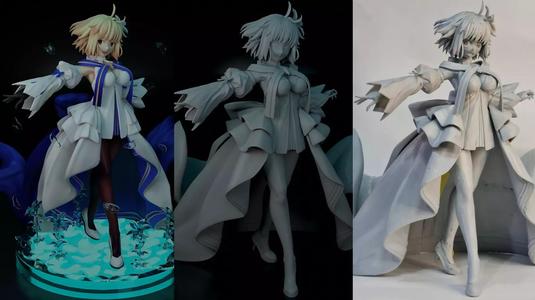 Arcueid Brunestud 3D Printable Model Statue