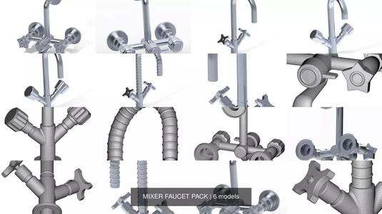 MIXER FAUCET PACK 3D Model Collection
