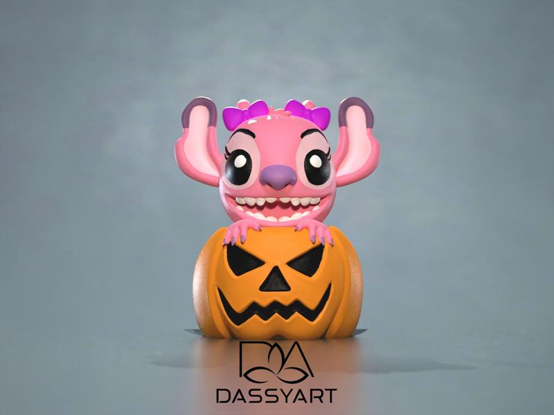 🎃ANGEL STITCH HALLOWEEN🎃HALLOWEEN DECORATION🎃.