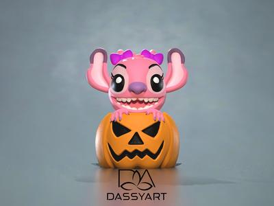 🎃ANGEL STITCH HALLOWEEN🎃HALLOWEEN DECORATION🎃.