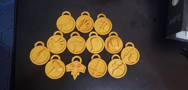 WOW All 13 Classes keychain 3D Model Collection