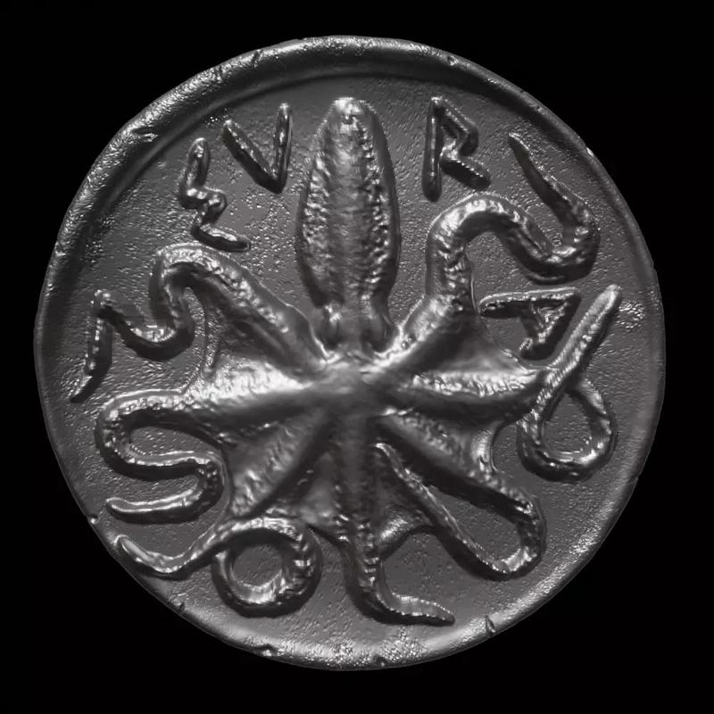 Octopus Coin-Silver Litra