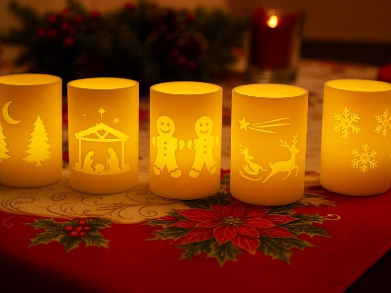 Christmas LED Tea Light Cups