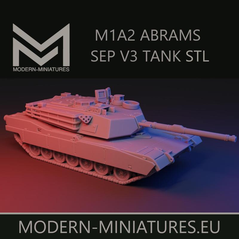 M1A2 Abrams Tank SEP V3 US main battle tank