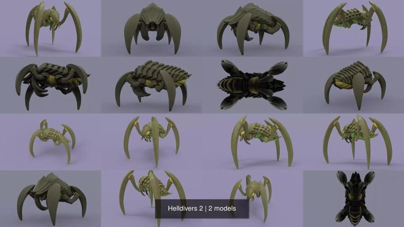 Helldivers 2 3D Model Collection